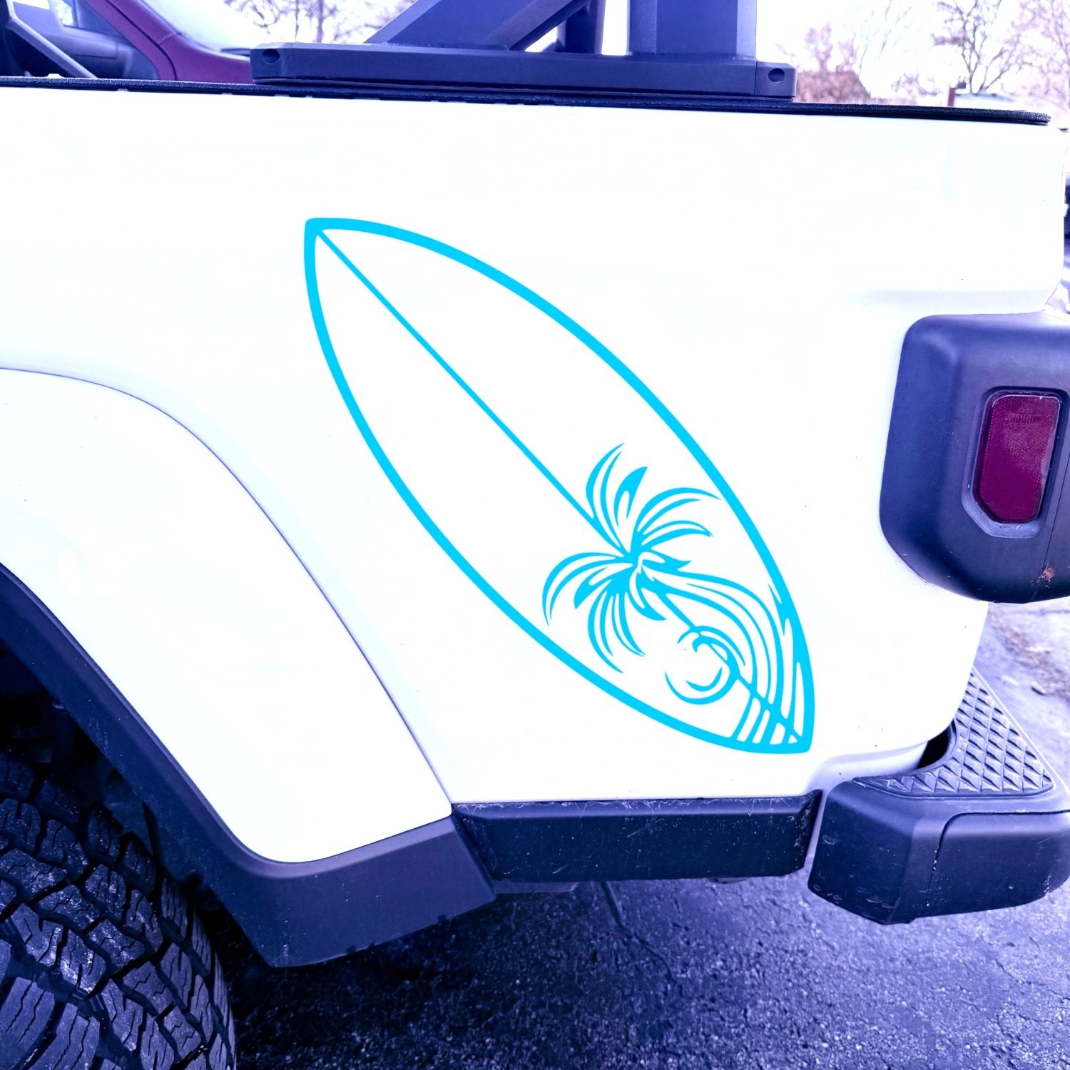 Surfboard Vinyl Decal for cars Laptops Any Smooth Surface design #21