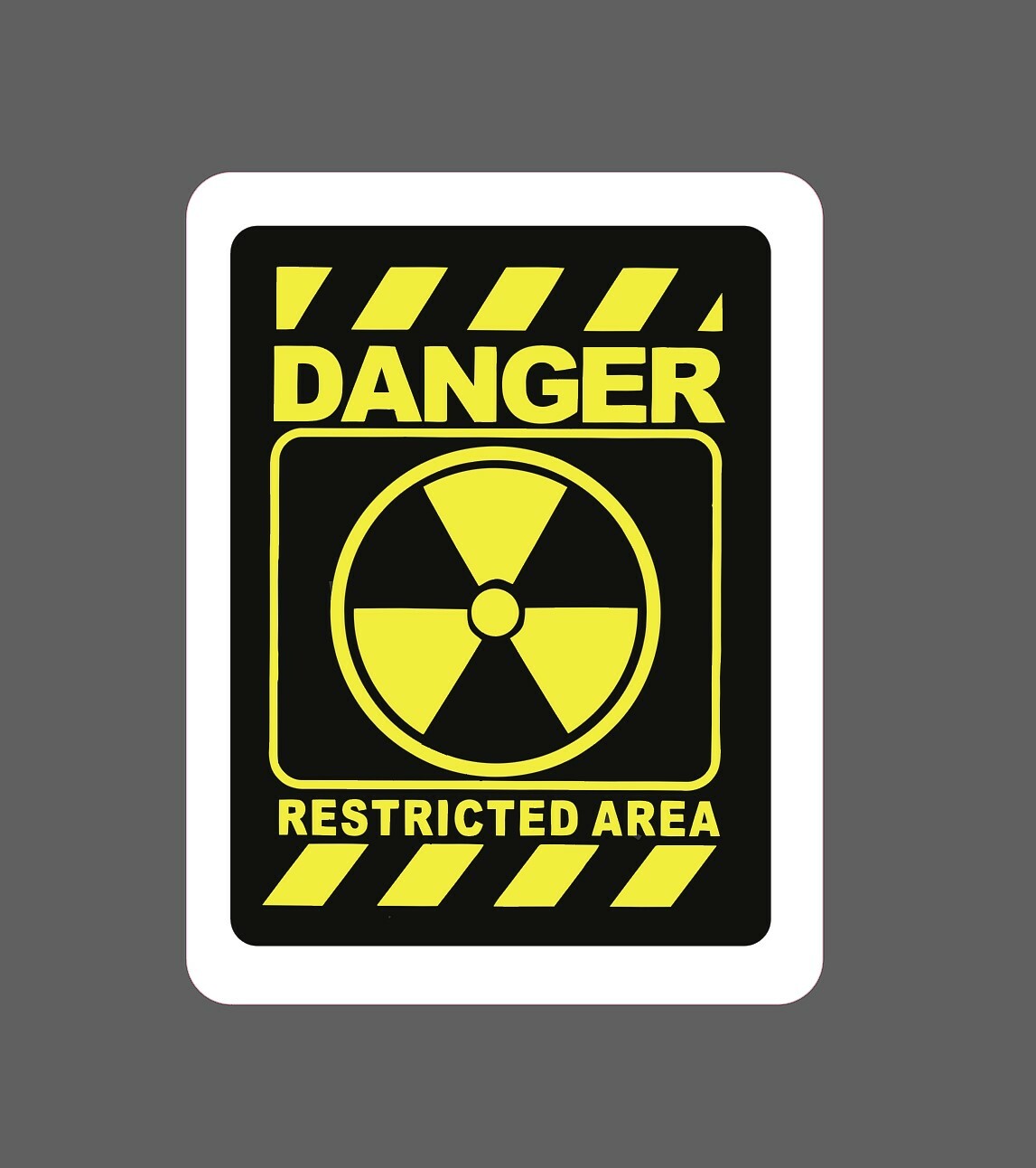 Danger Restricted Area Sticker Waterproof – Buy Any 4 For $1.75 Each Storewide!