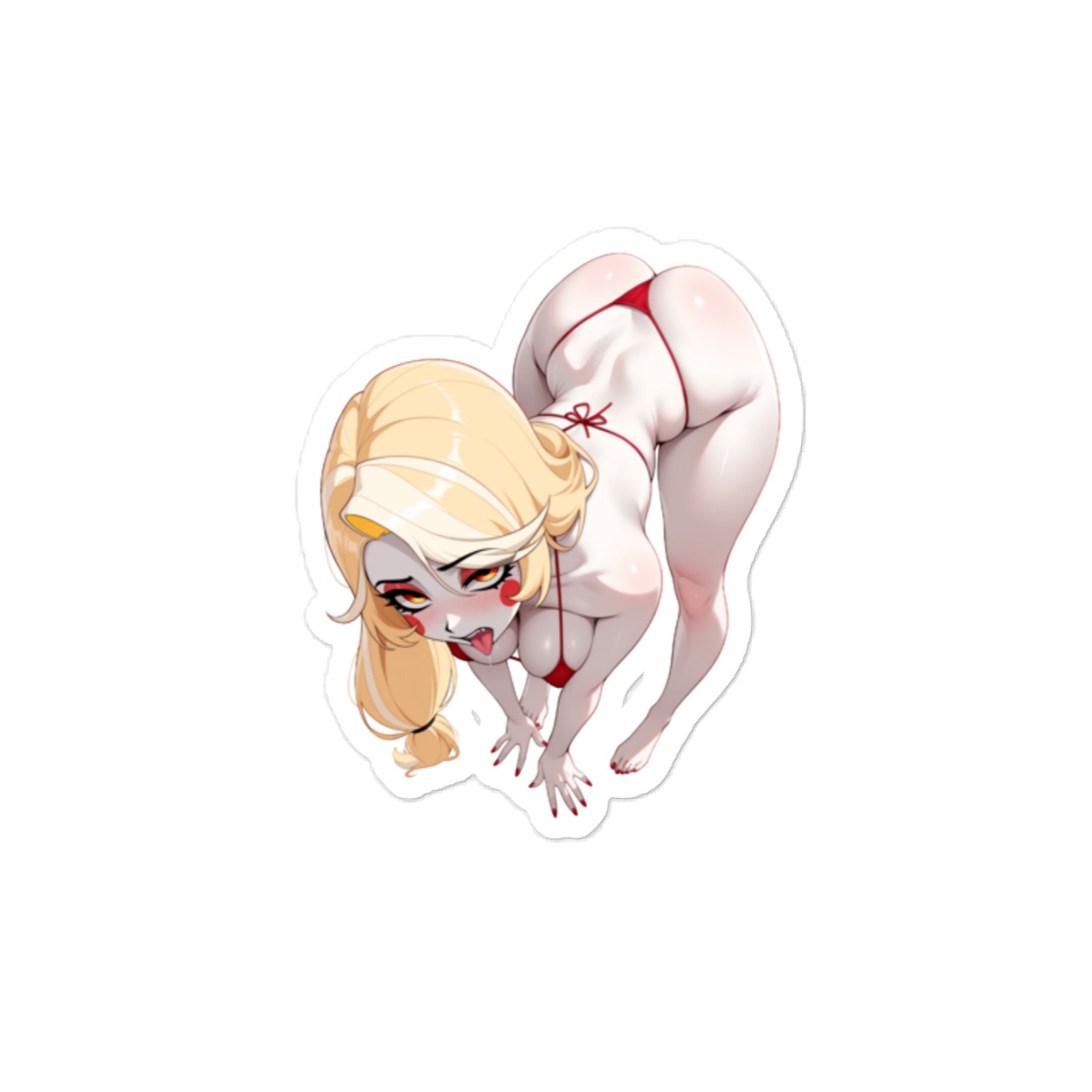 Charlie Morningstar Anime Sticker – 6" Tall Waifu Weatherproof Vinyl Car Decal