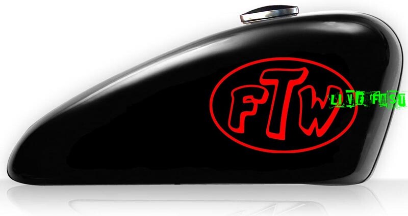 FOREVER TWO WHEELS DECAL STICKER VINYL ftw outlaw biker chopper motorcycle