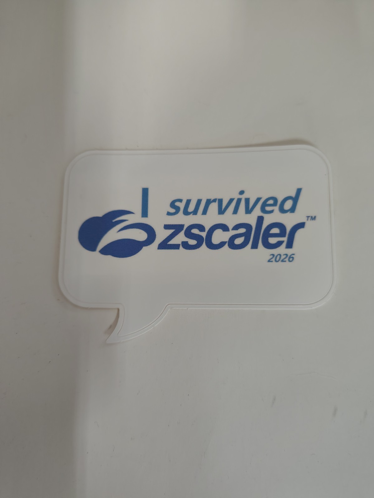 tech joke sticker I survived zscaler laptop sticker 2026