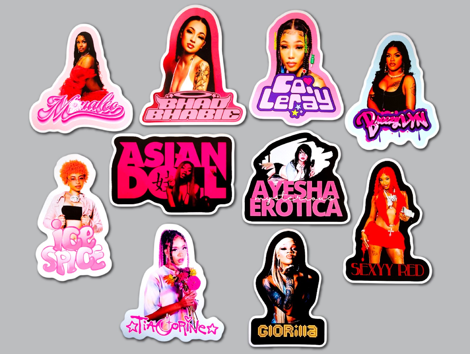 Women Of Today Sticker Lot (10 Pack) SET 3 ice sexyy spice red hip hop rap