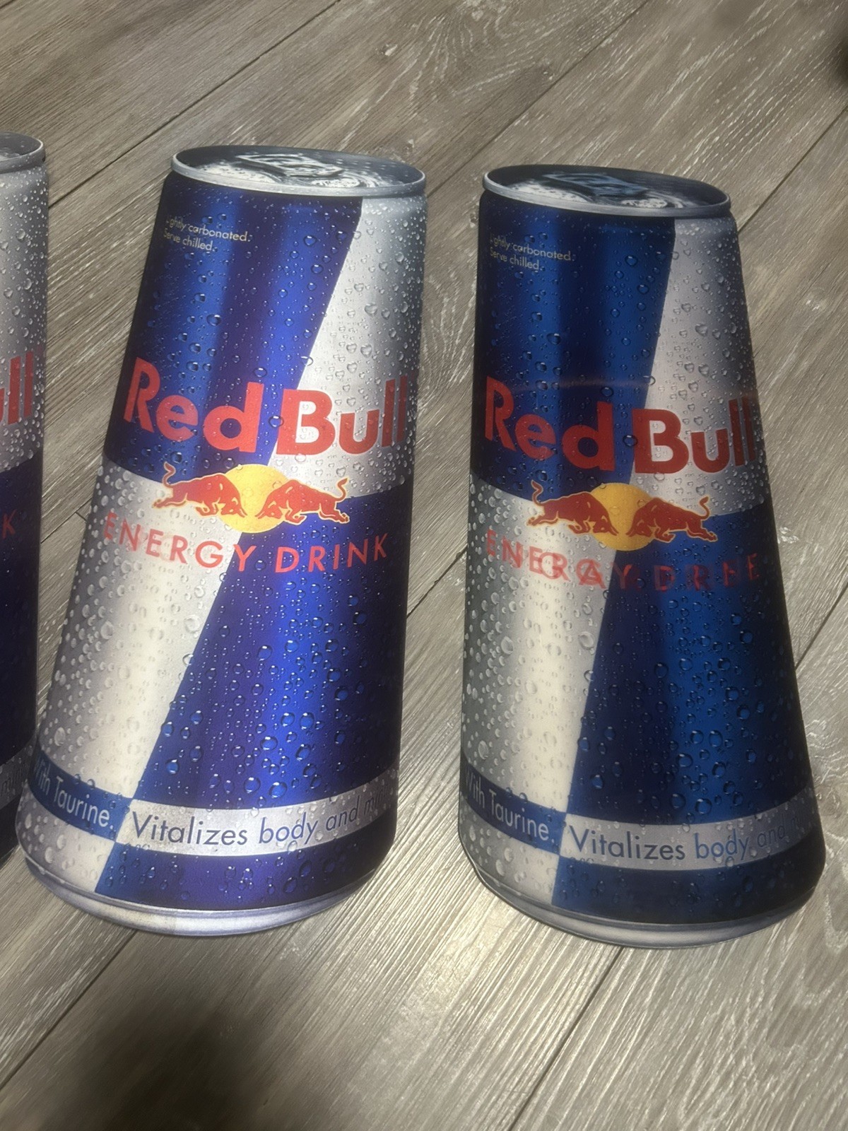 4 RedBull window can sticker decal , lenticular 2 sided 20" by 7” new