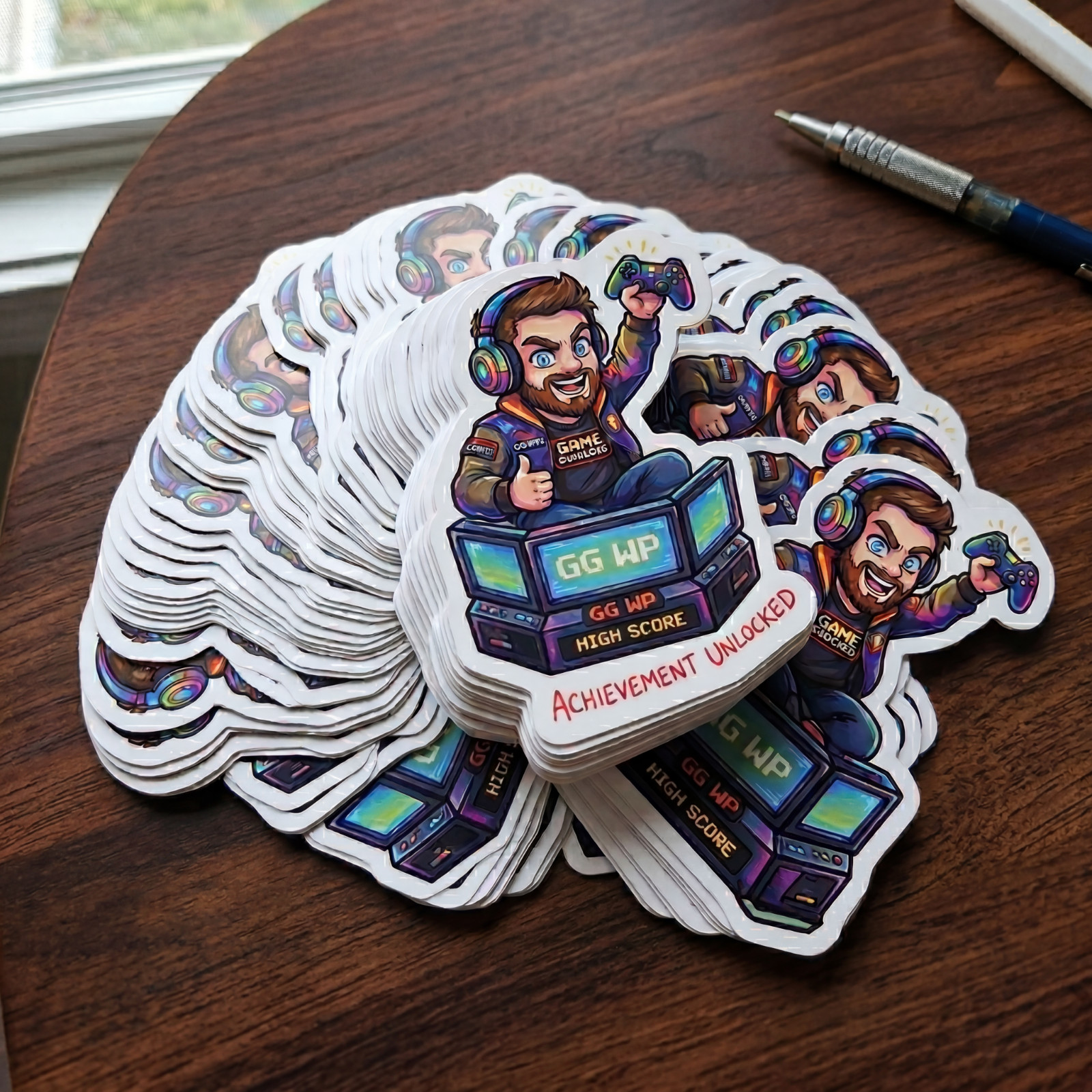 Custom Die Cut Vinyl Stickers Waterproof Logo Stickers Any Size Shape Business