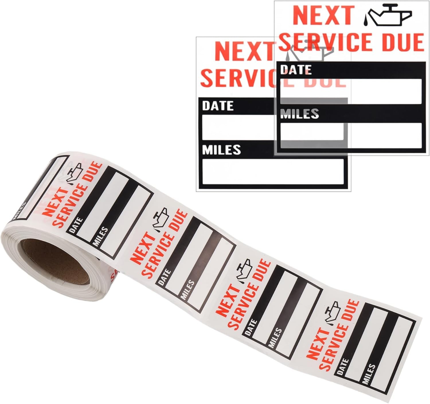 300PCS Car Oil Change Stickers for Windshield,Next Service Due Sticker,2"x2" …