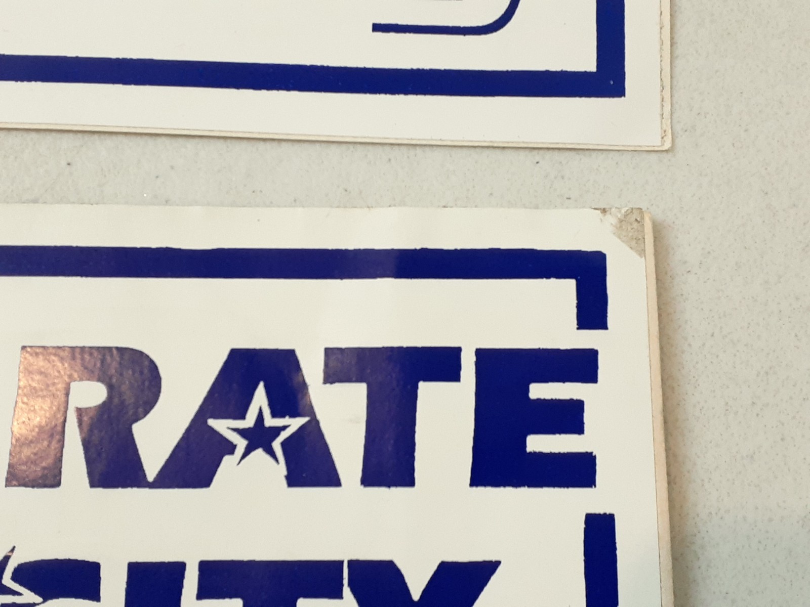 Lot of 3 VINTAGE Pawtucket Rhode Island Bumper Stickers Pride 1986 Centennial