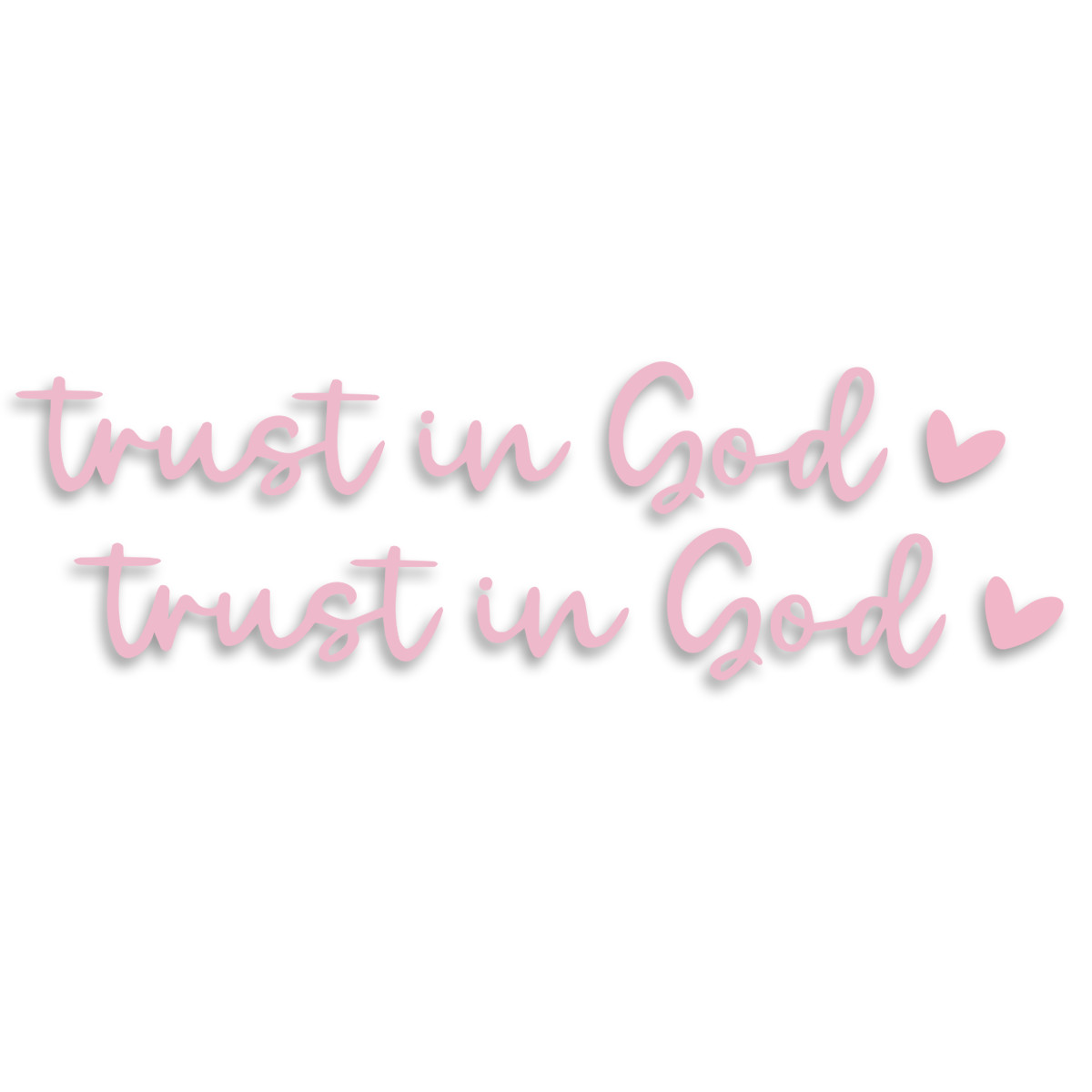 Trust in God 0.6" x 3.9" Sticker Vinyl Decal