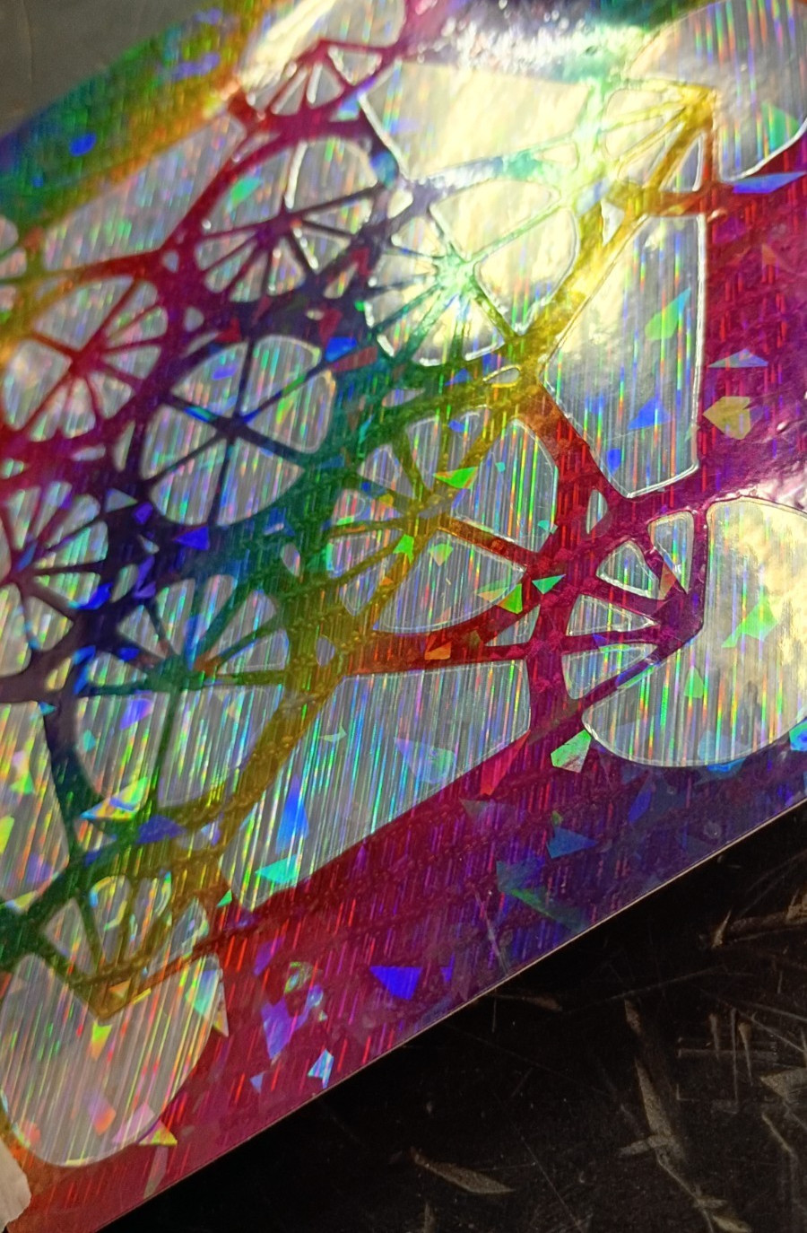 Merkaba Vinyl Sticker – Layered Holographic/Metallic/Rainbow