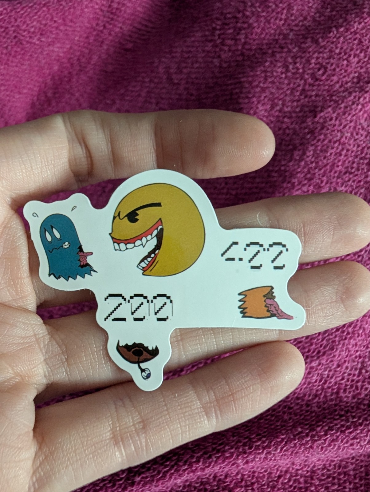 Pac-Man Sticker – Retro Arcade, Video Game, Blinky, Ghost, Pinky, Clyde