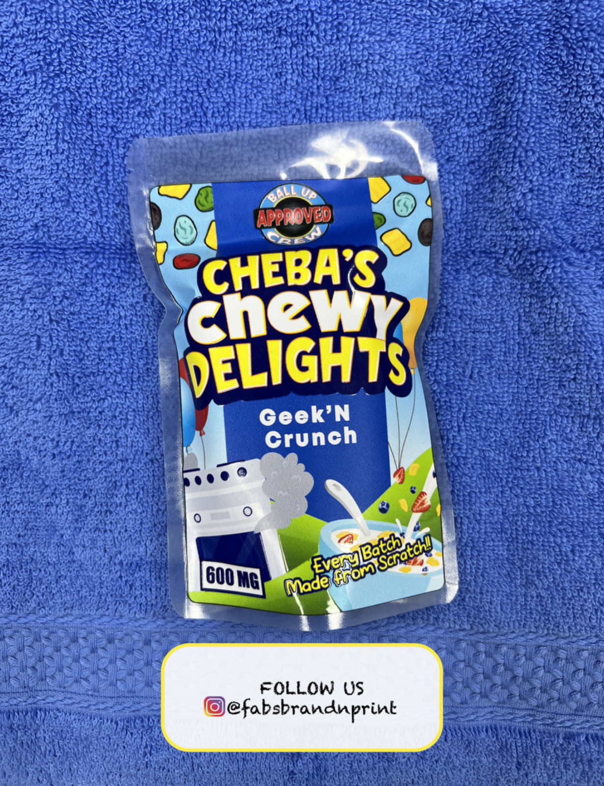 Custom Mylar Bag UV Printed Labels/Sticker (3.5G, 7G, Ib) Send Us Your Design