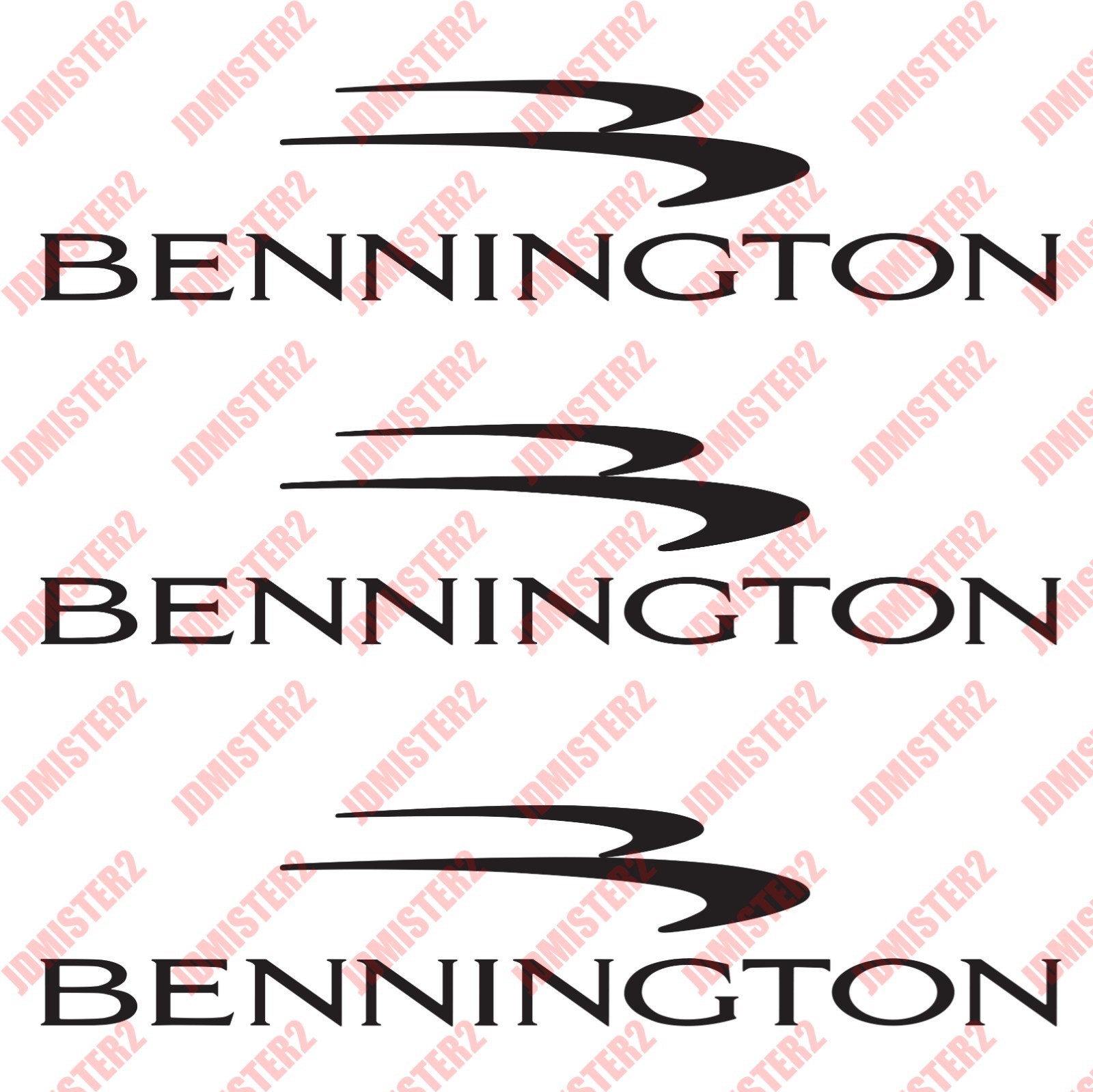 BENNINGTON BOAT DECALS Bennington Vinyl Stickers – Any Size Any Color