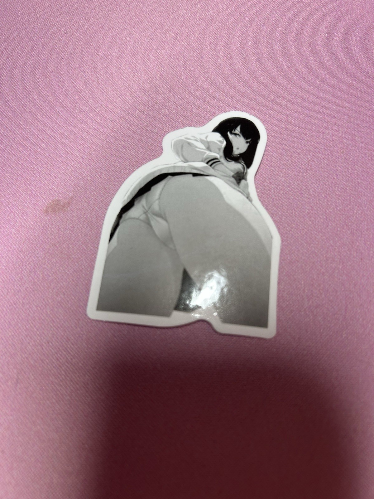 black and white waifu lewd fantasy girls stickers #12