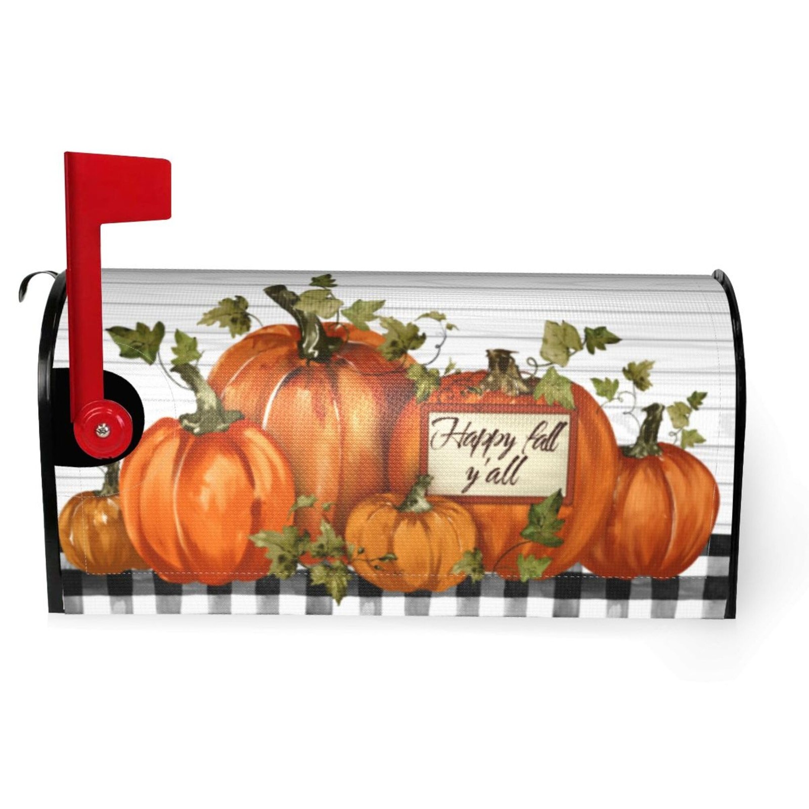 Autumn Pumpkin Thanksgiving Mailbox Covers Magnetic Letter One Size, Yellow