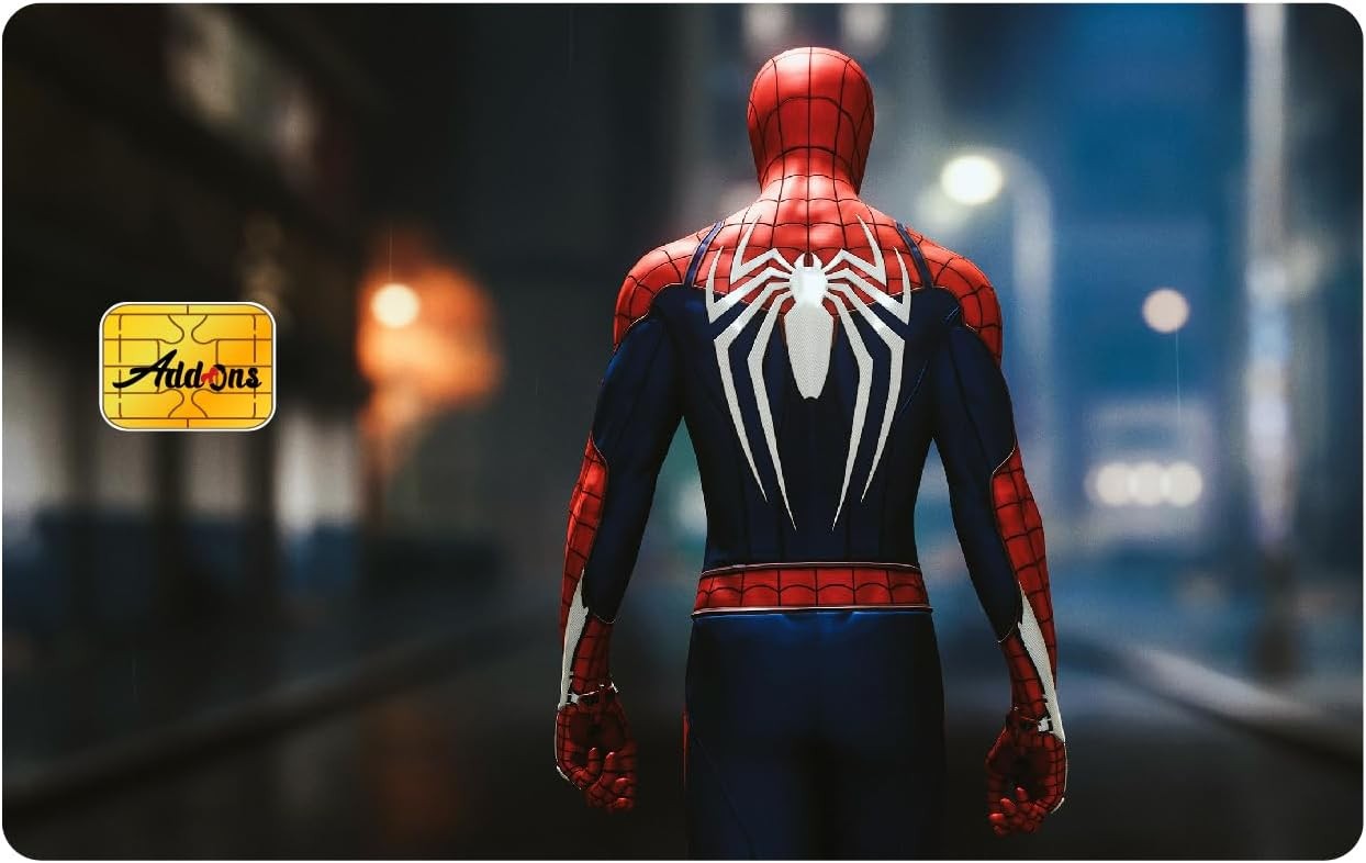 Credit Card Skin Spider Hero Web Red Black 2-Pack ⭐Fast Ship USA