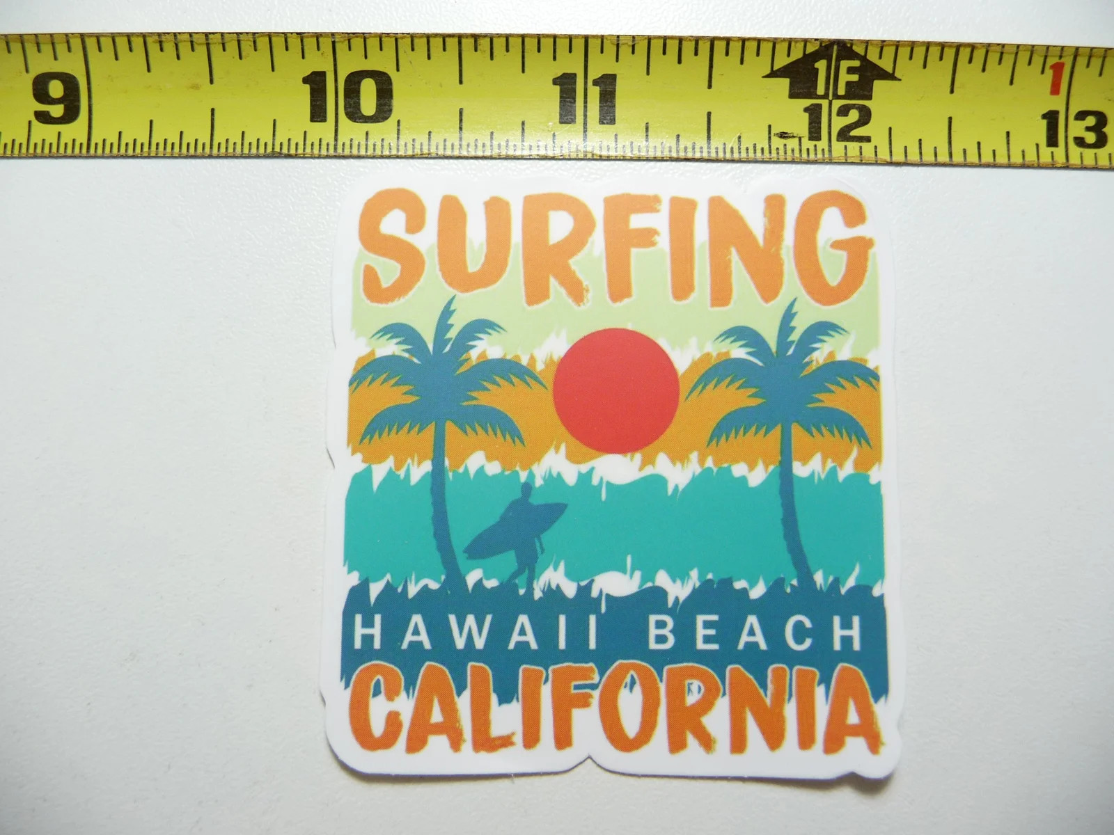 CALIFORNIA SMALL STICKER DECAL SURFING BEACH HAWAII STYLE MEMORIES SOUVENIR