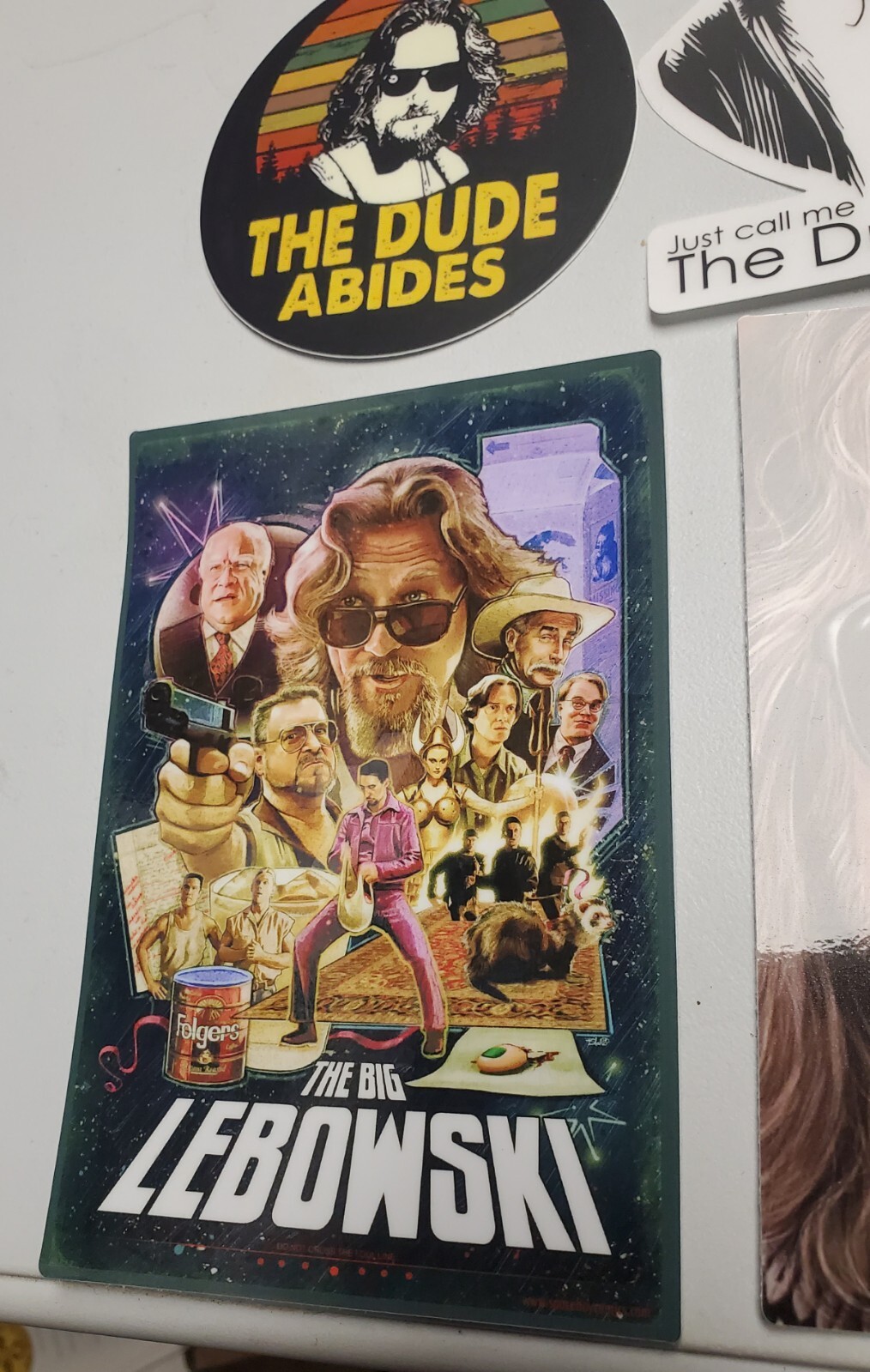 Big Lebowski The Dude STICKERS (8) DUDE ABIDES