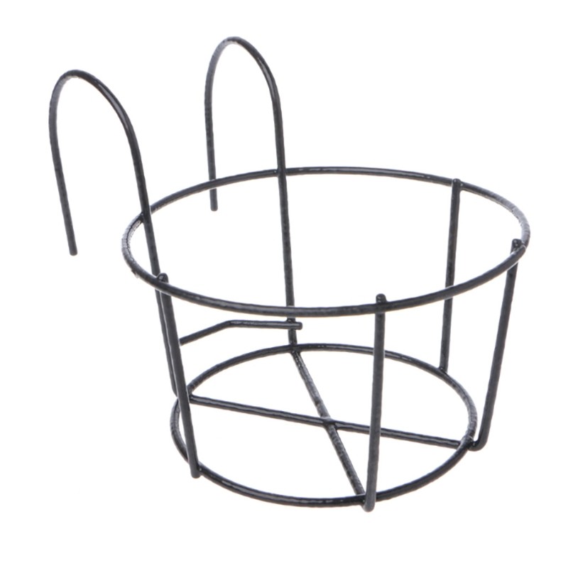 Hanging Plant Iron Racks Metal Fence Planter Indoor Outdoor Garden Yard Decor