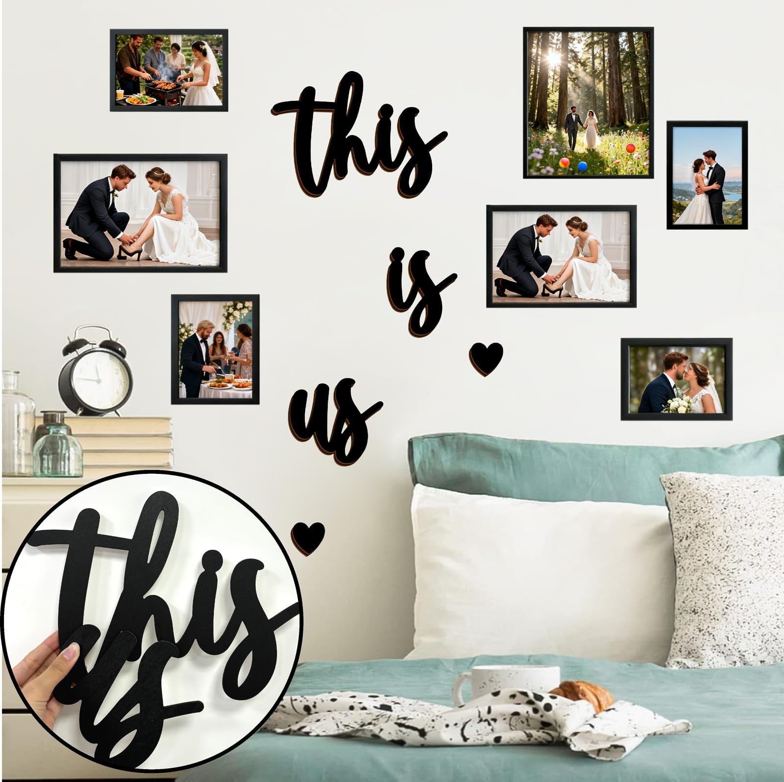 This Is Us Wood Wall Art Family Quote Sign Wood Words Home Plaque Wall Decor …