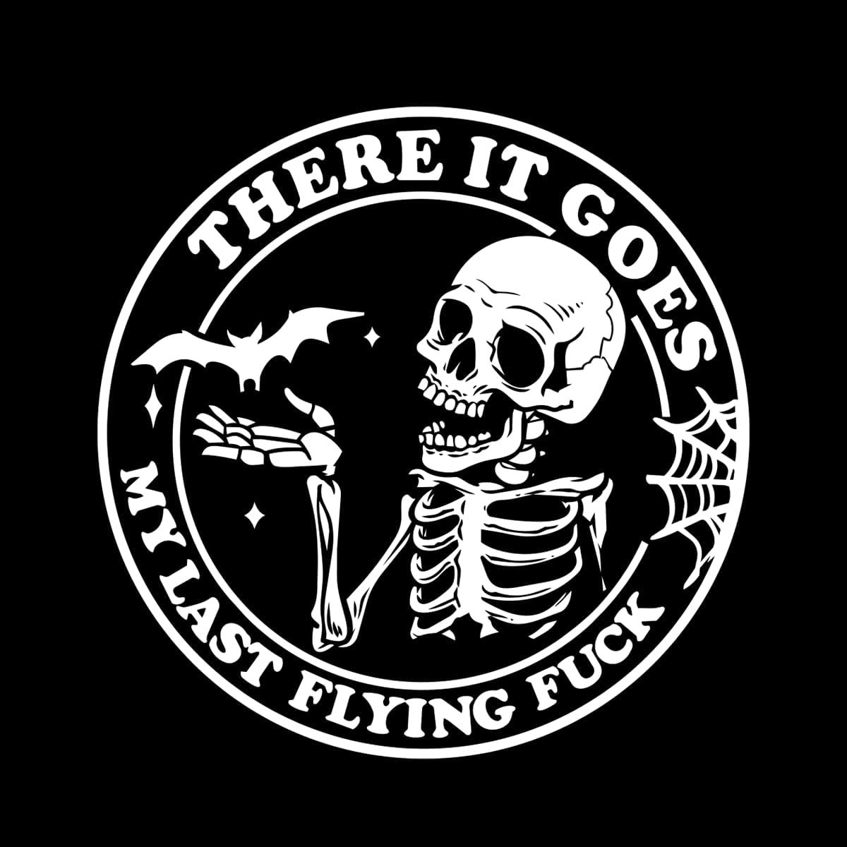 Funny Skeleton 5" x 5" Sticker Vinyl Decal