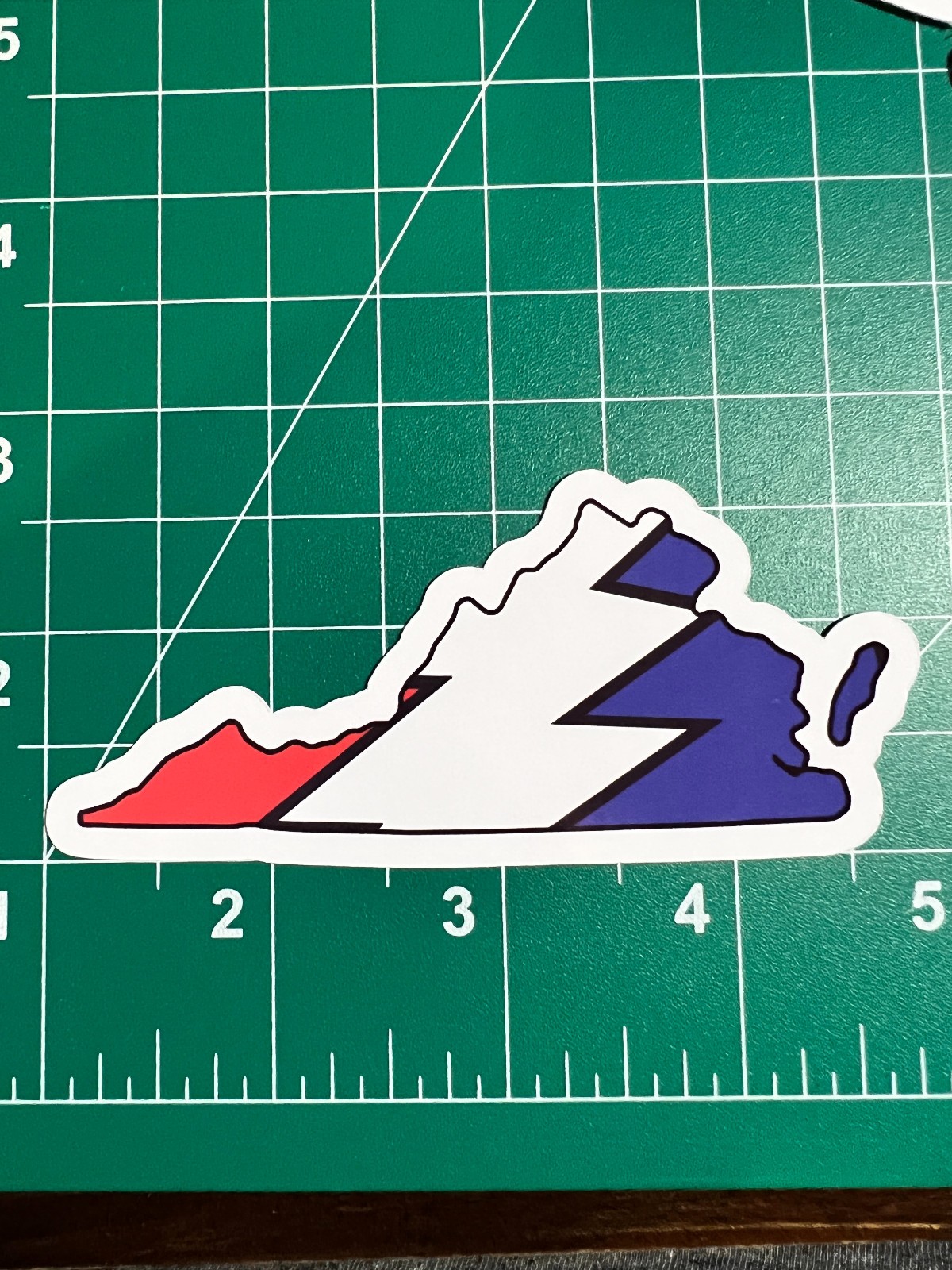 Virginia Stealie – Grateful Dead – Laminated Vinyl Sticker 1.5"x3"