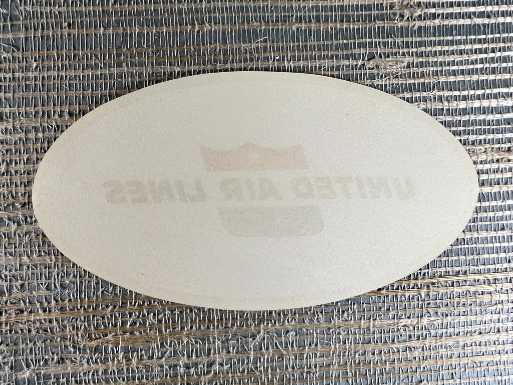 Vintage United Air Lines Luggage Label Tag Gum Backed Sticker Unused