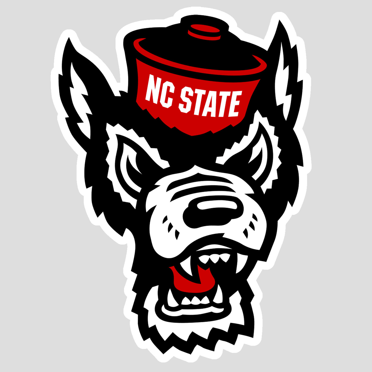 North Carolina State Red White College Weather Resistant Vinyl Sticker/Decal 01