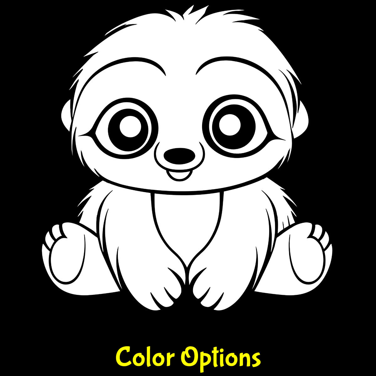 Cute Baby Sloth Graphic Vinyl Decal Car Tumbler Laptop Tablet Notebook Window