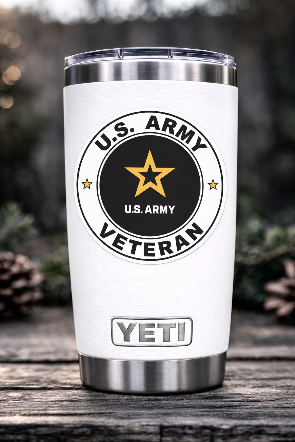 United States US Military Army Veteran Logo Seal Flag Vinyl Sticker/Decal 06