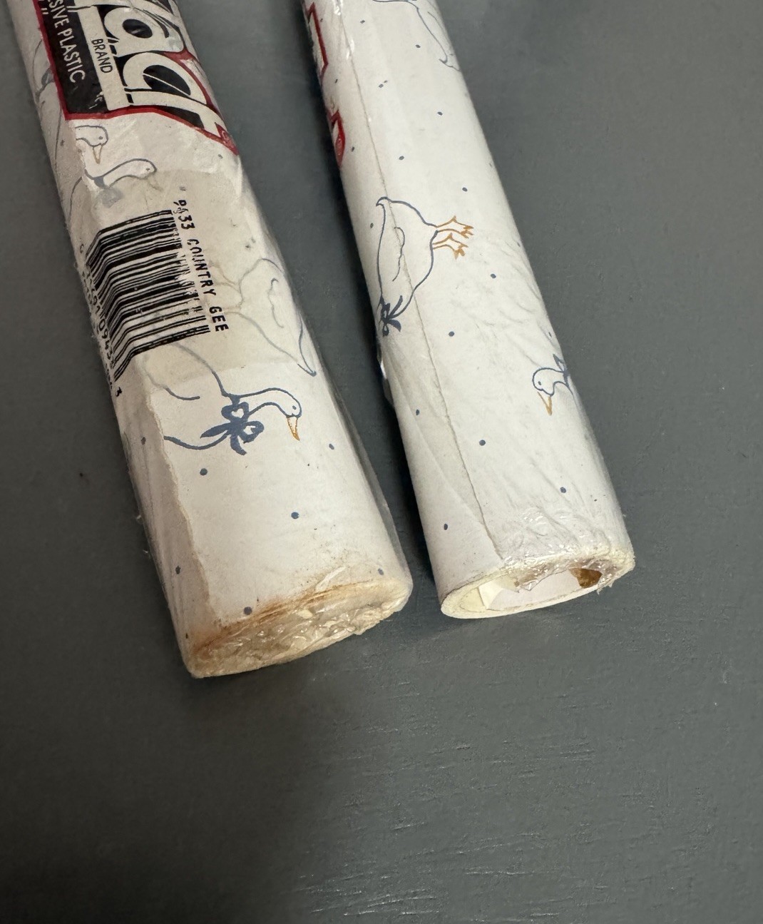 2x Sealed Rolls Vintage Rubbermaid Contact Paper – Geese Pattern 3 yd x 18 in