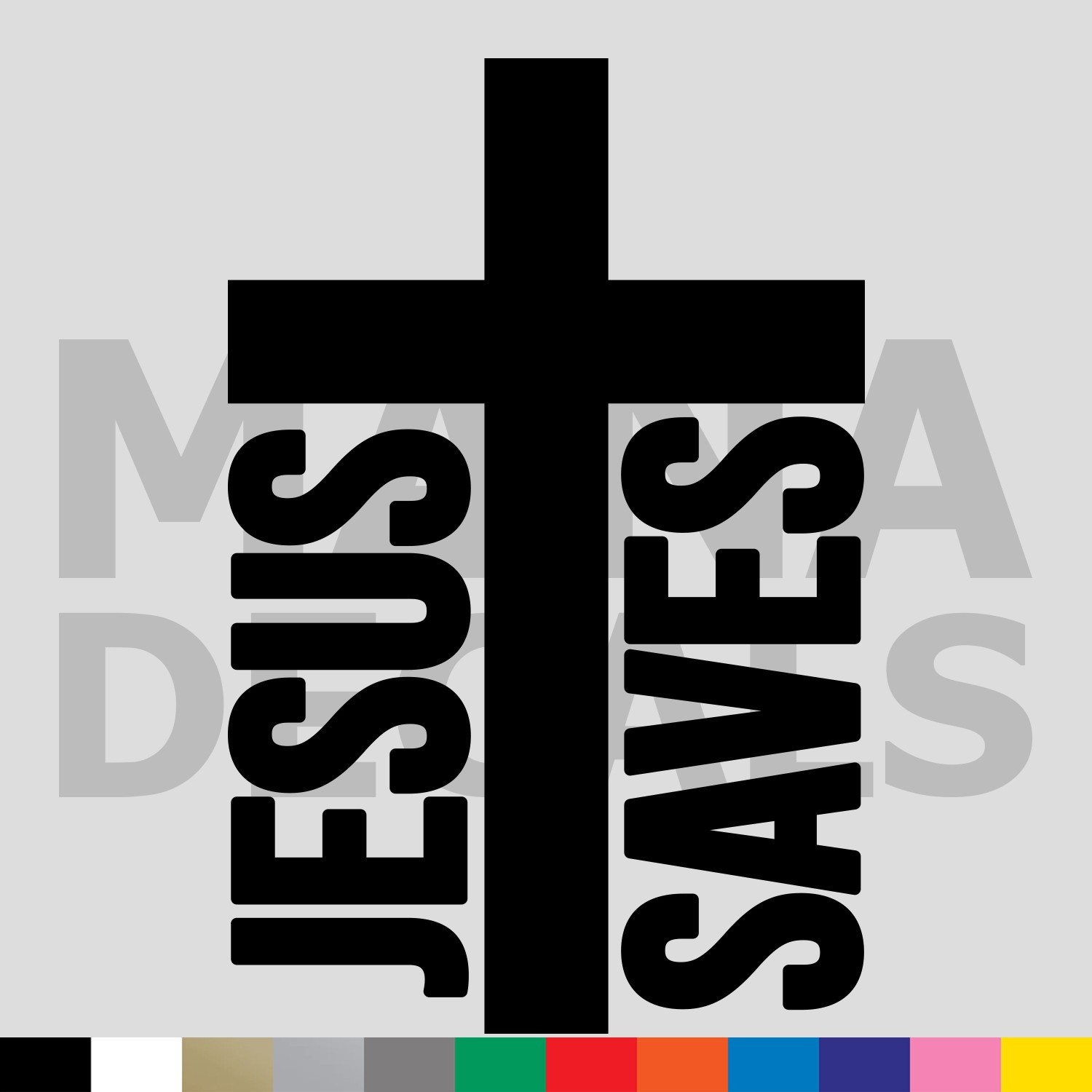 JESUS SAVES Cross Vinyl Die Cut Decal Sticker – Christian Christ God Religious