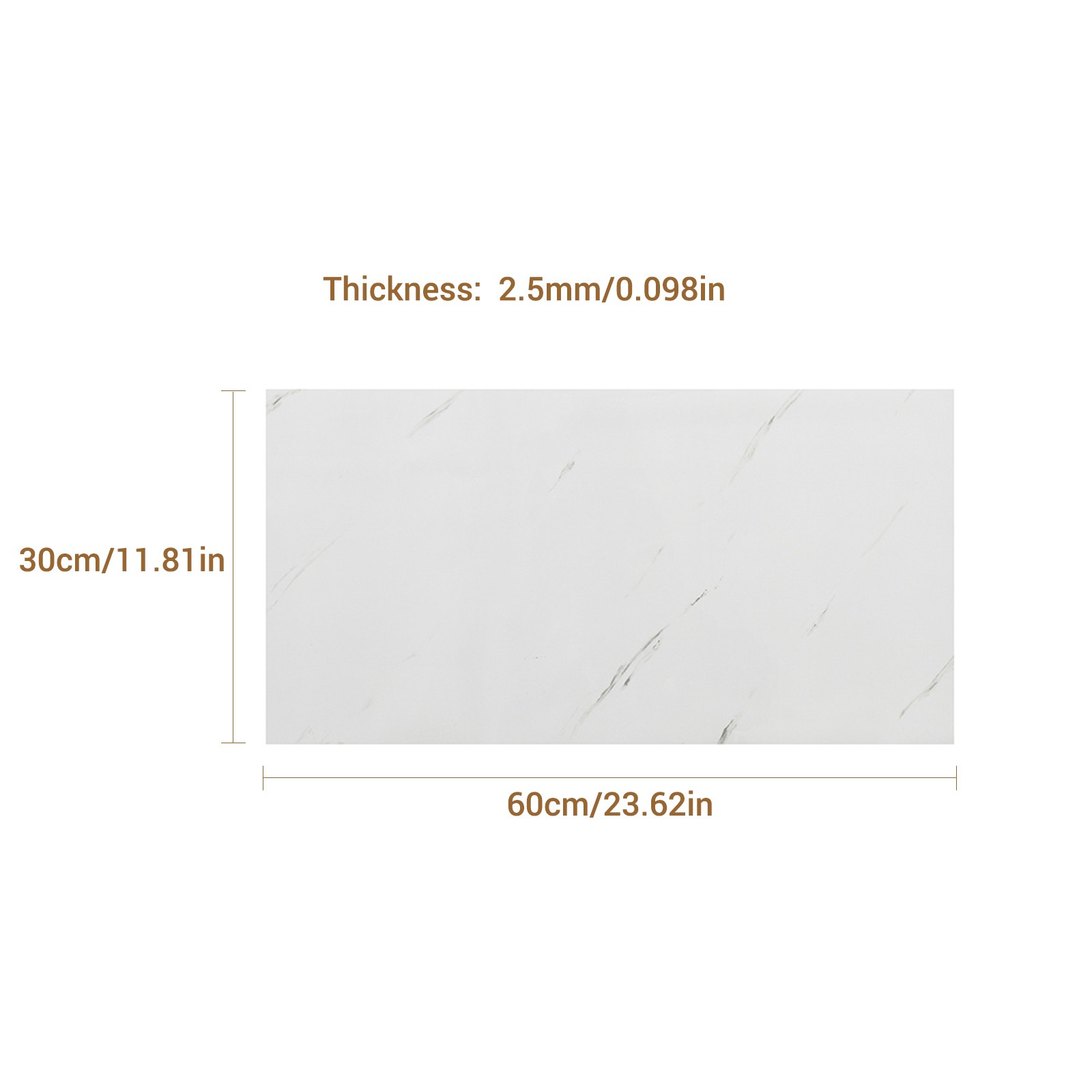 10-50pcs Self Adhesive Kitchen Wall Tiles Bathroom Tile Sticker Peel Stick US