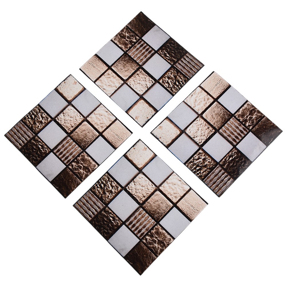 Flexible And Humidity Wall Stickers Oilproof For Kitchen Mosaic Wall Tiles 10pcs