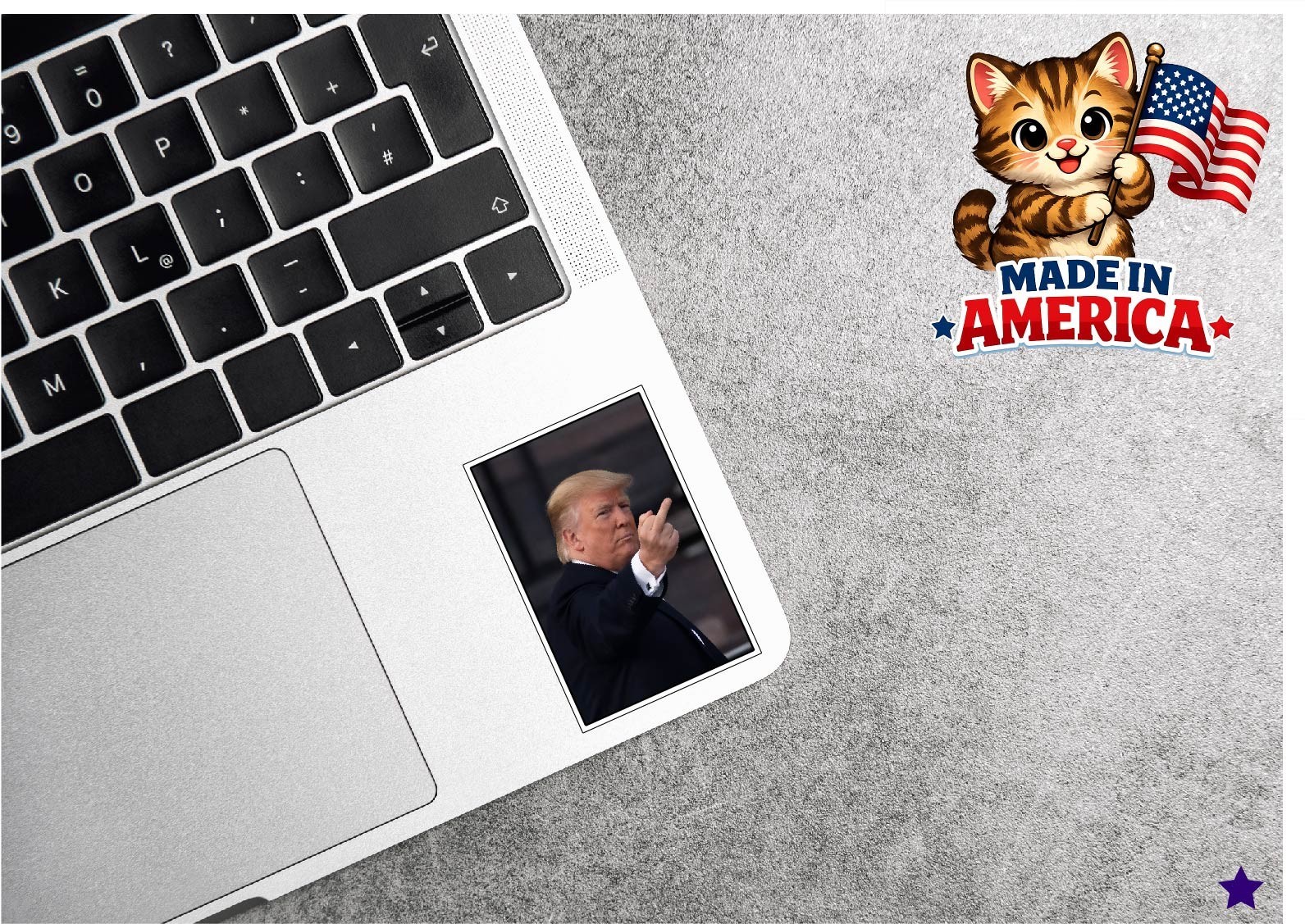 Trump Middle Finger Decal Sticker Flipping Off Political MAGA F*** You Funny USA