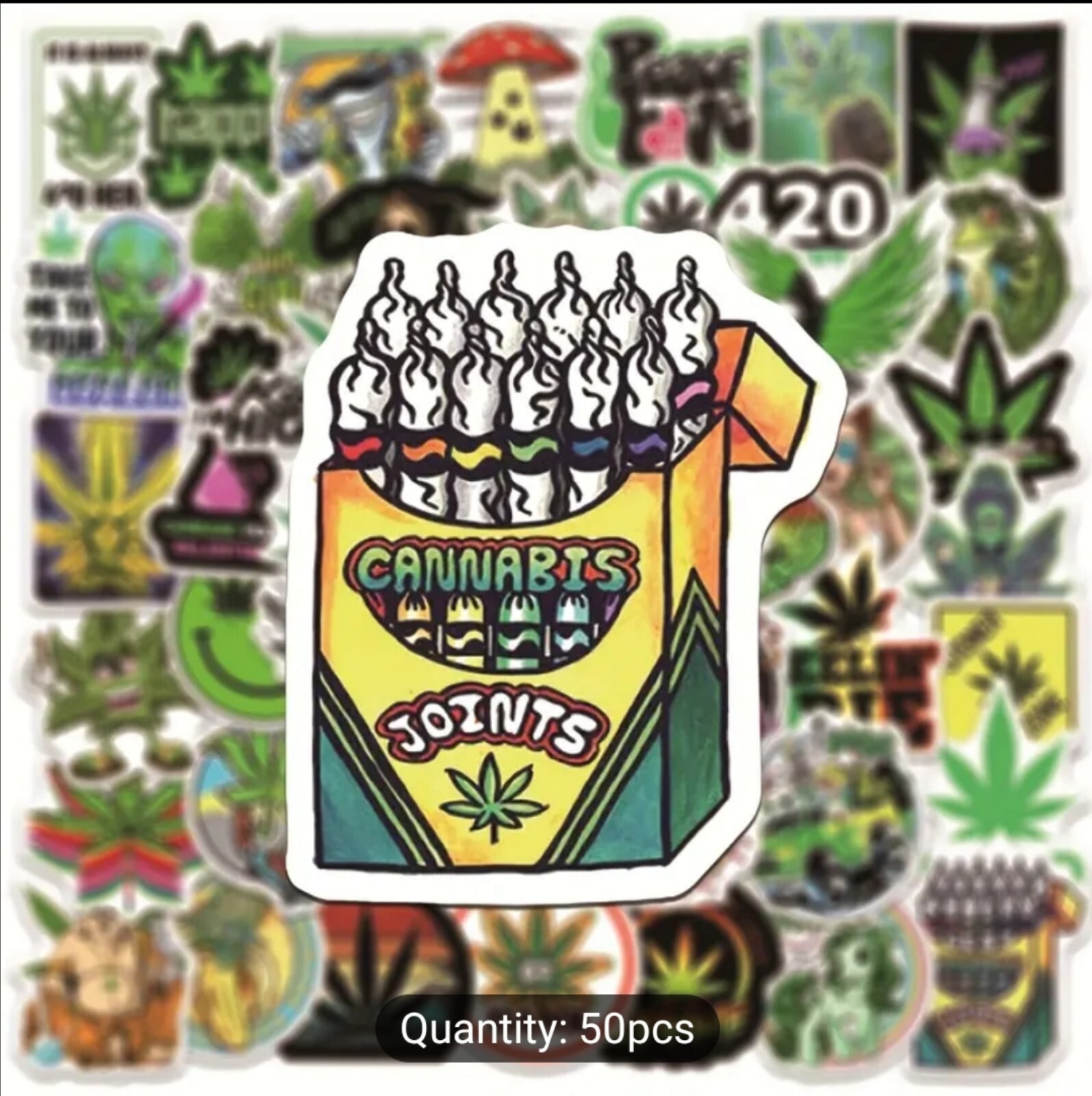 20 PCS Pot Weed Cannabis Stickers BRAND NEW