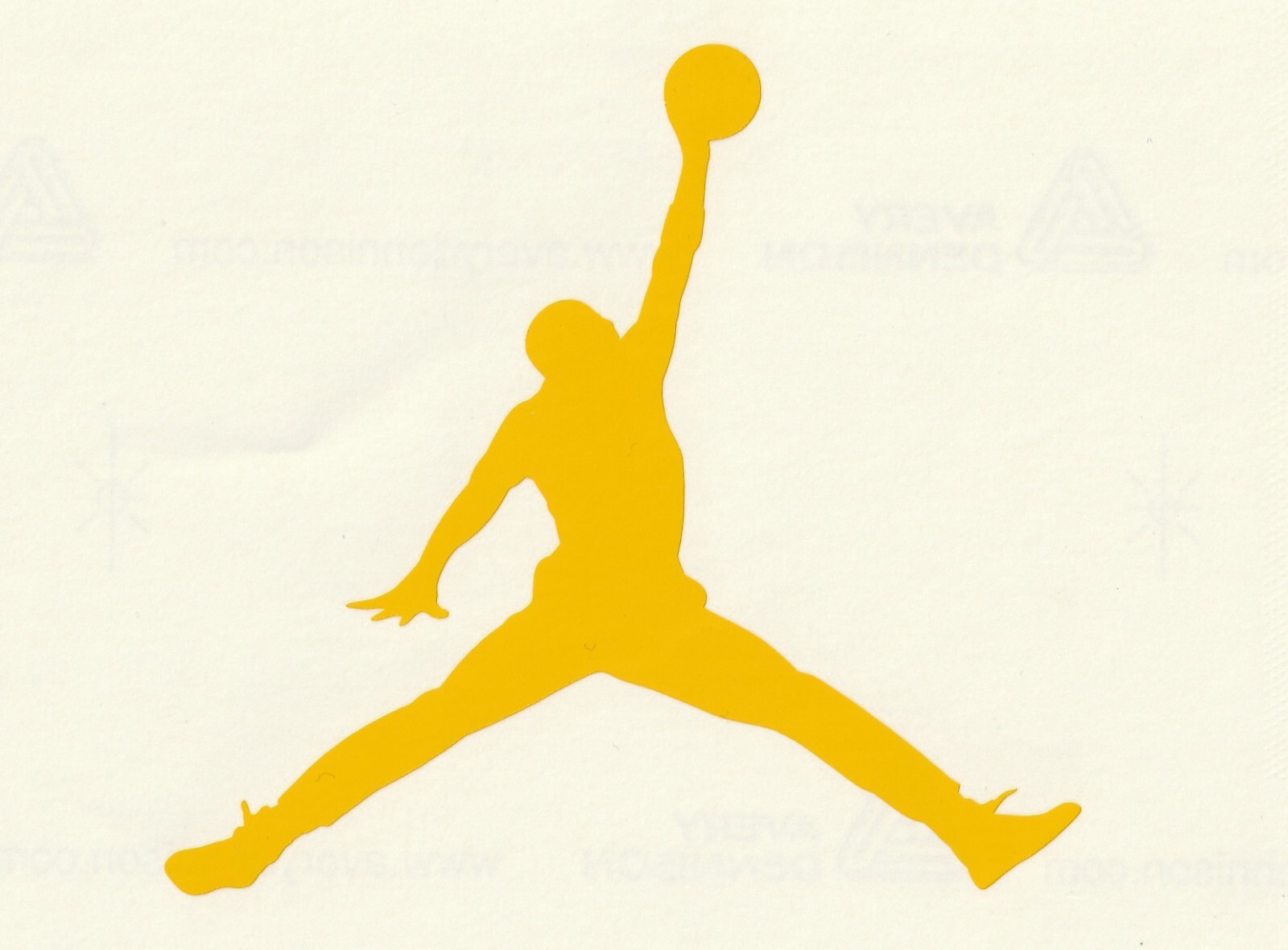 His Airness 100mm AIR JORDAN Sticker Vinyl Car Window Sticker 20+ colour choices