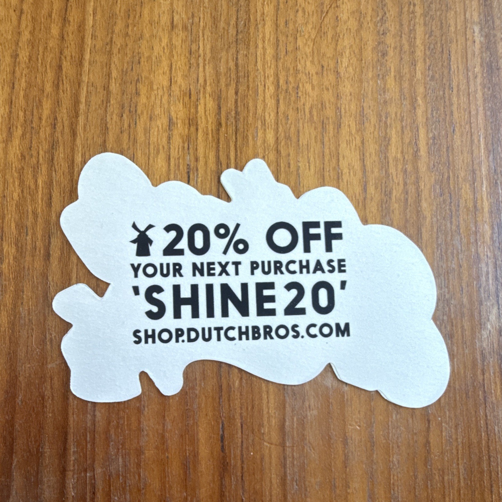 Dutch Bros Shine Decorative Sticker – Glitter Sticker Rare Collectible