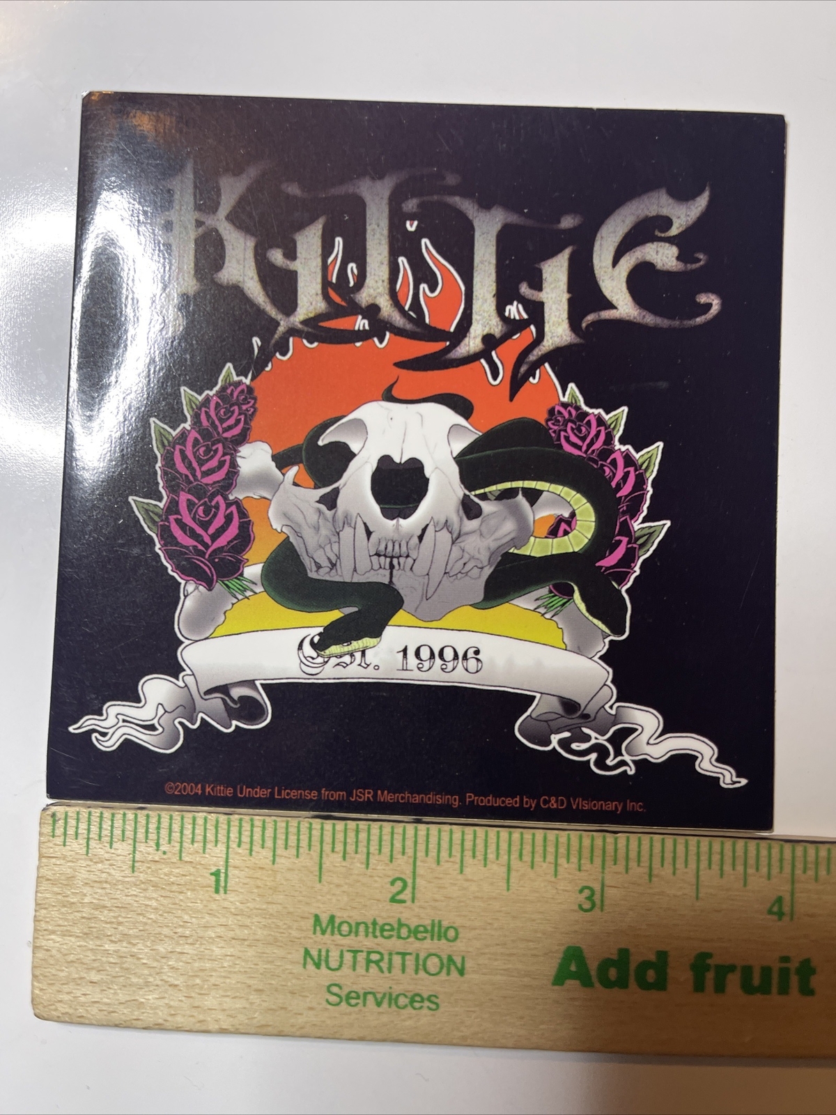 KITTIE Band Vinyl Sticker: Licensed, Vintage 2004, Excellent Condition, Rare