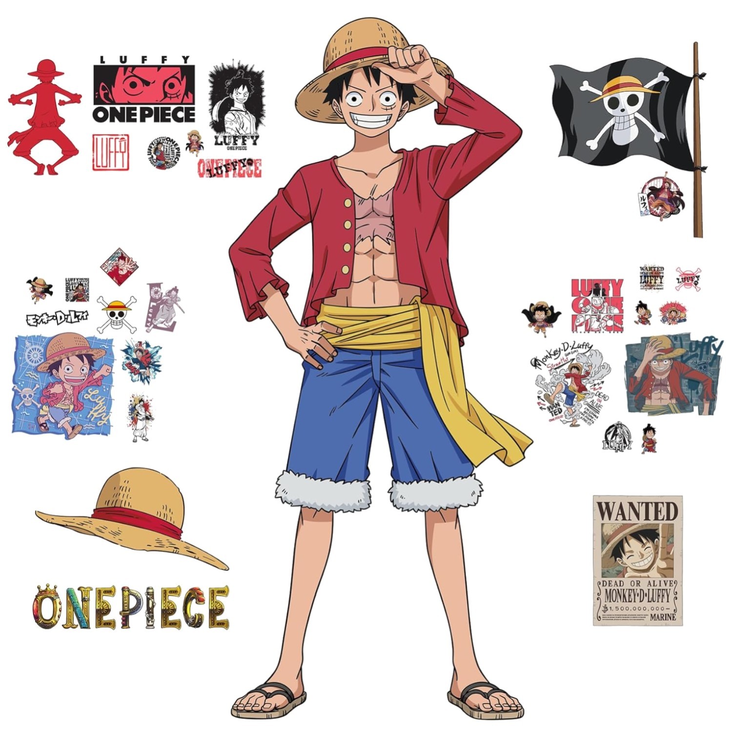 Official One Piece Luffy Wall Art-~