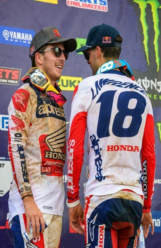 LAWERENCE Brothers MOTOCROSS Racing Wall Vinyl Decal Poster (Removable Adhesive)