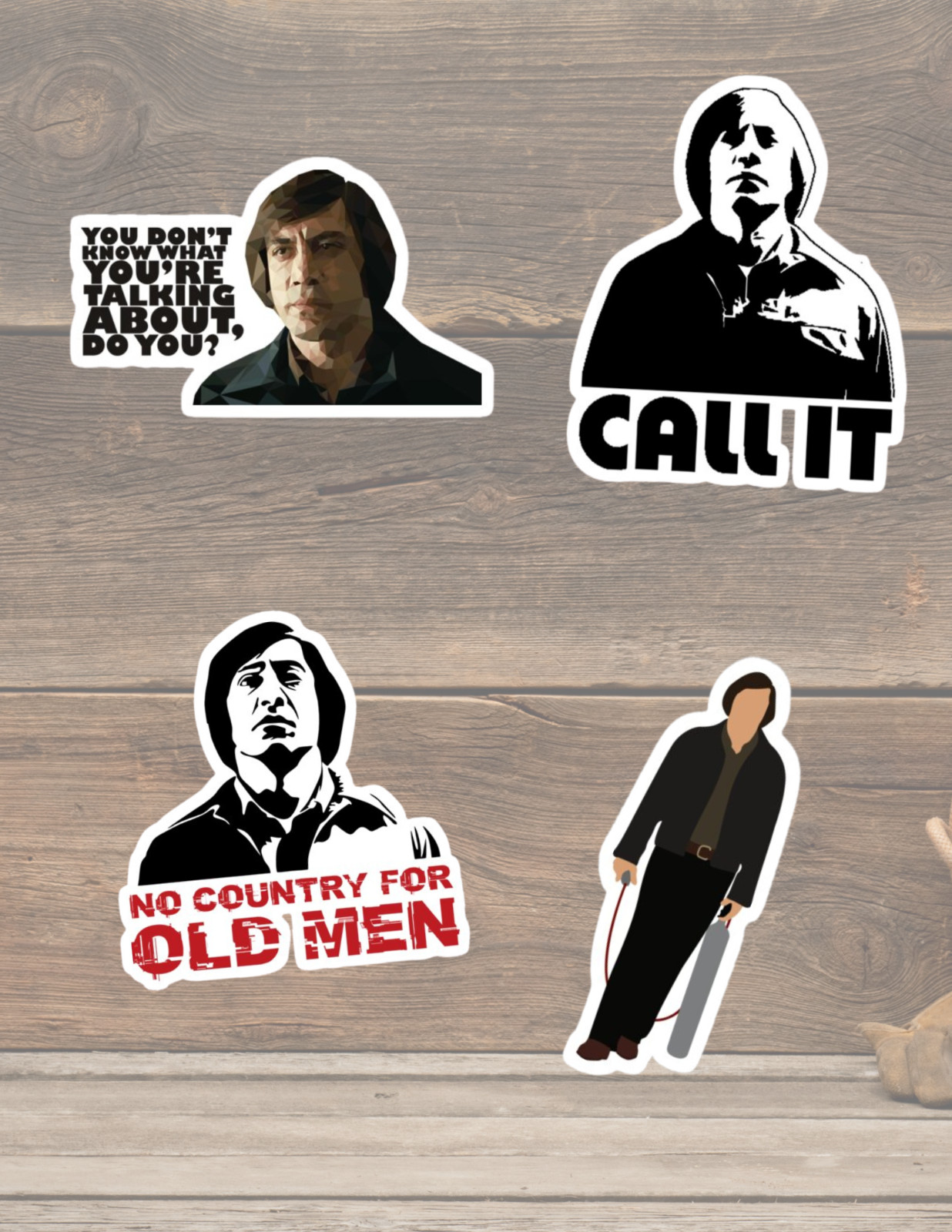 No Country For The Old Men 2000's Movie Stickers Pack
