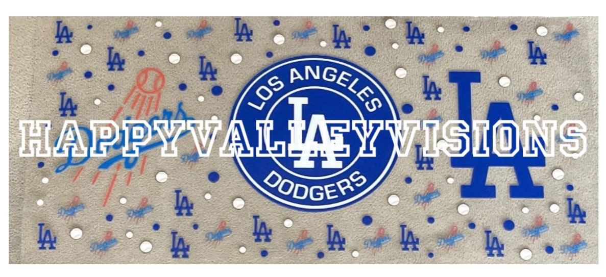 LA LOS ANGELES Baseball TEAM UV DTF Transfer Sticker Cup Wrap DIY Glasses Cups