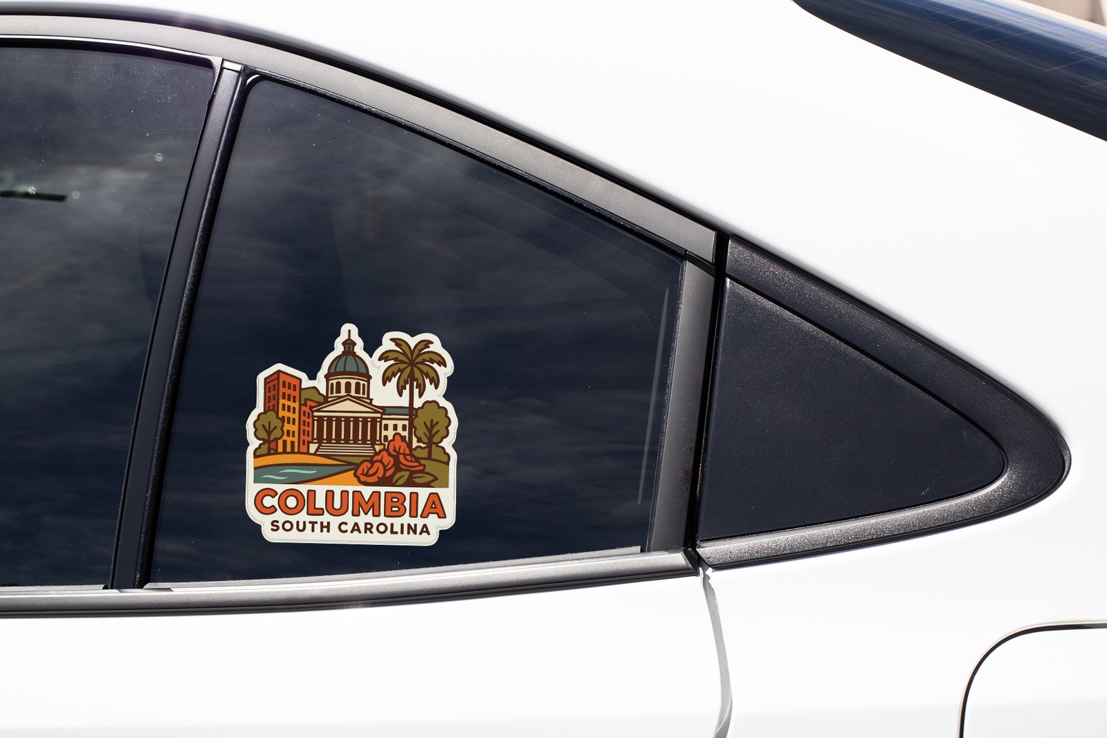 Columbia South Carolina Sticker Decal Vinyl Die-Cut City Skyline Landmark Design