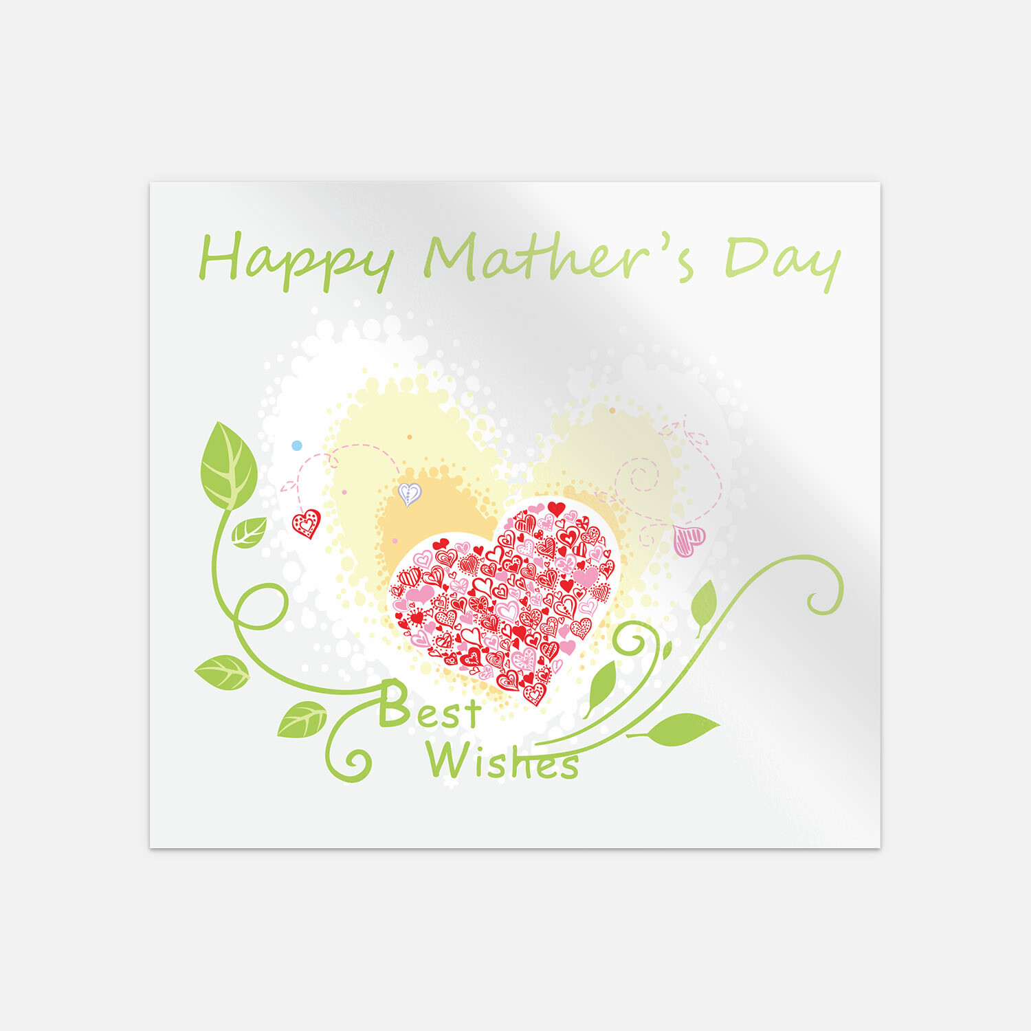 Happy Mothers Day Best Wishes Vinyl Sticker Decal