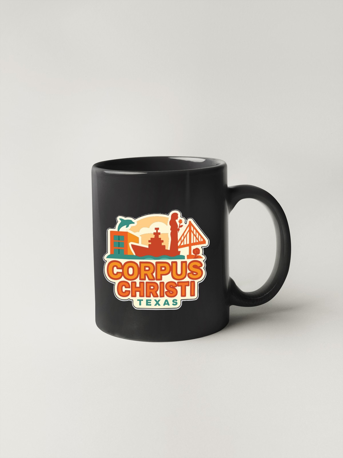 Corpus Christi Texas Sticker Decal Vinyl Die-Cut City Skyline Landmark Design