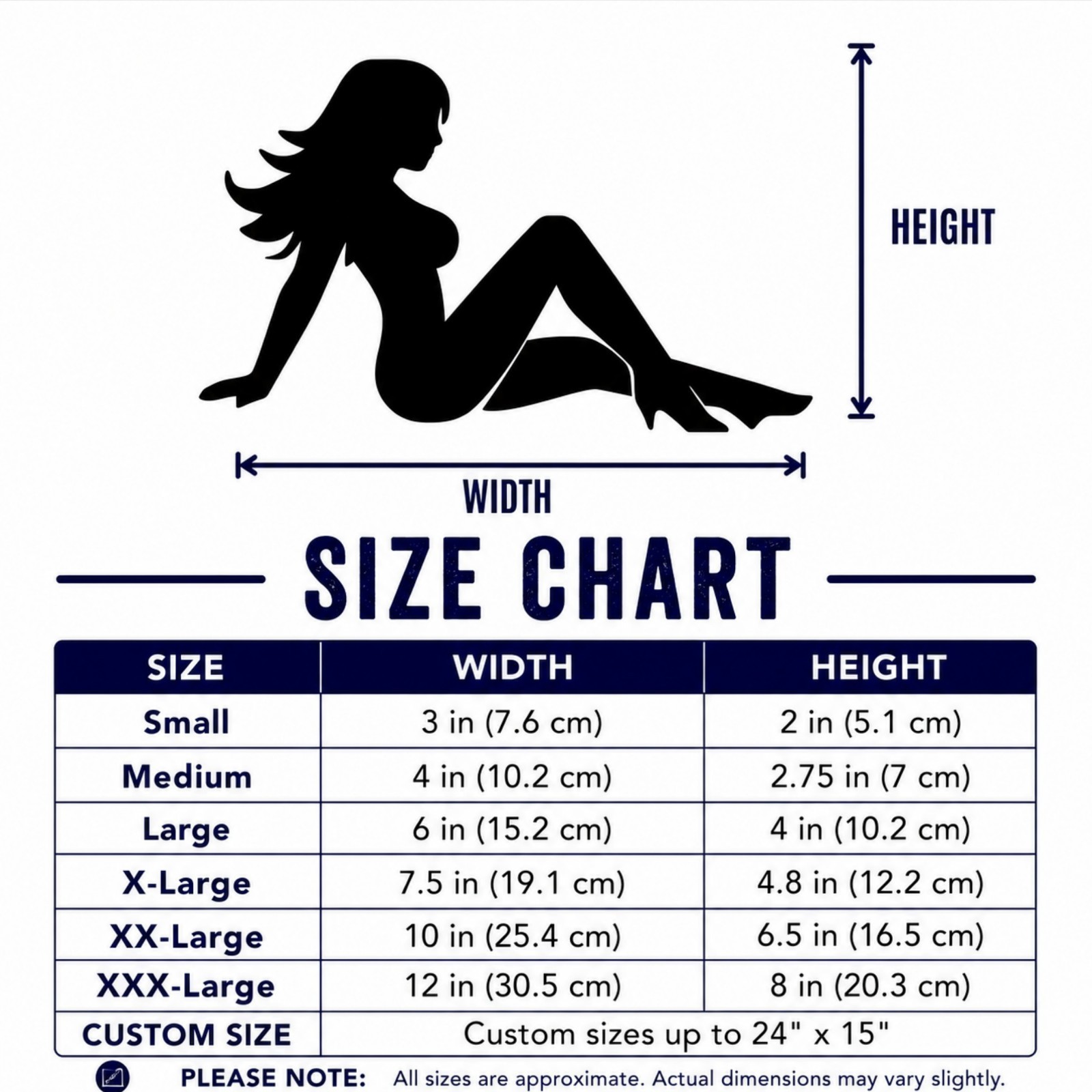 Mudflap Girl Decal 2pc Trucker Silhouette Vinyl Sticker Car Window Die‑Cut