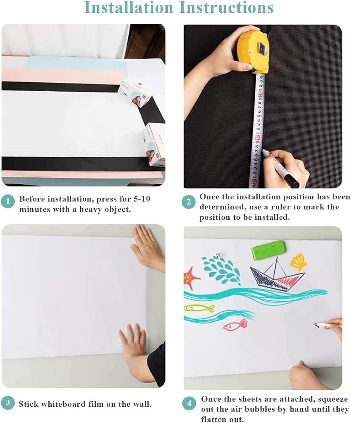 Industrial-Grade Whiteboard Covering – Easy Installation
