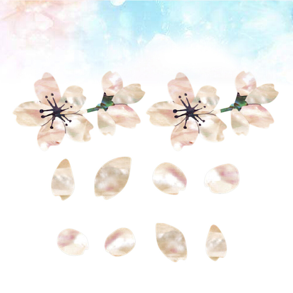 2 Pcs Floral Guitar Sticker Guitar Inlay Stickers Acoustic Guitar Decals