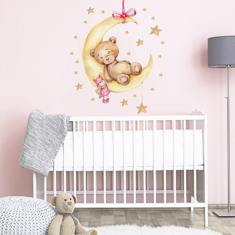 Wall sticker bear 73x60cm wall sticker room bedroom wall wall 