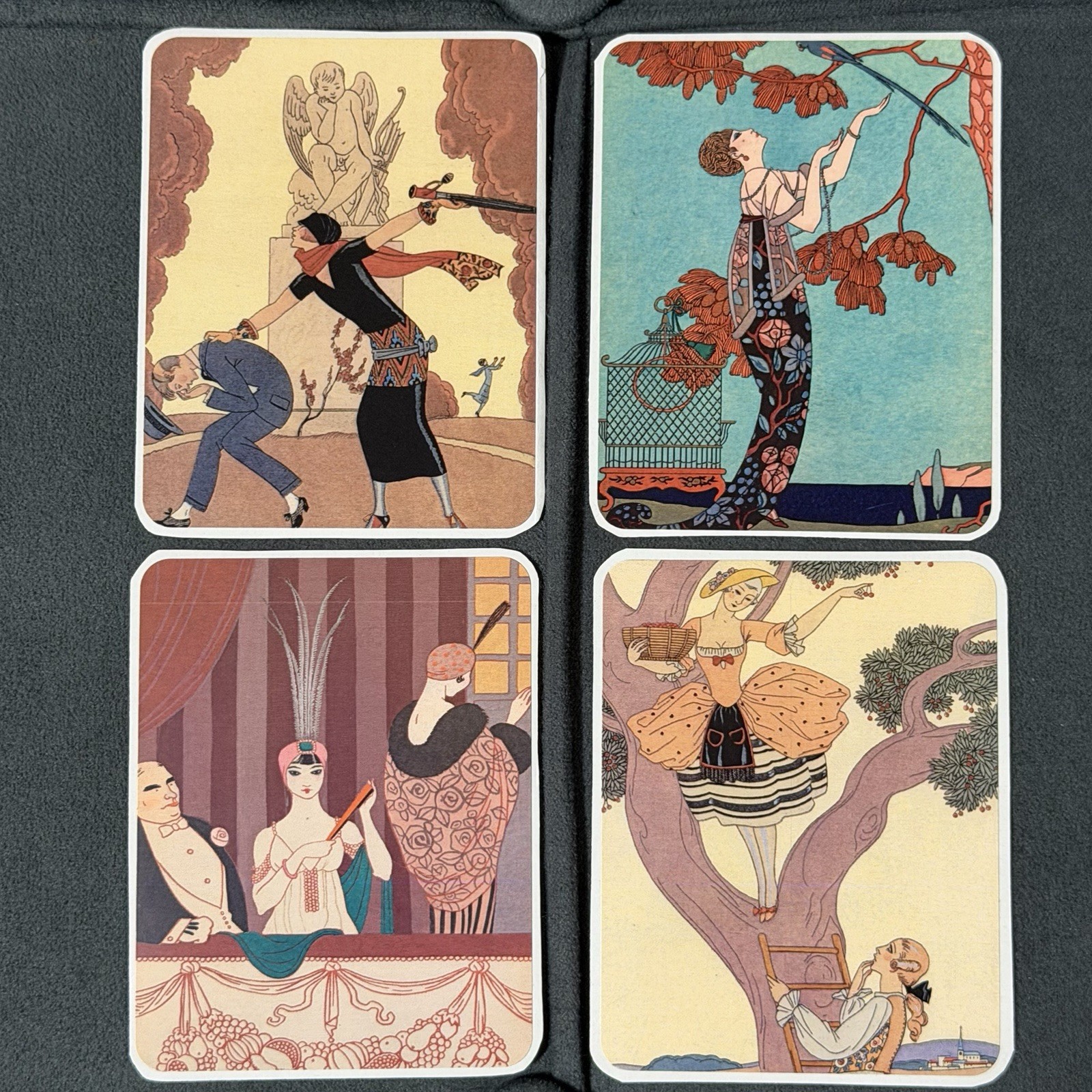 George Barbier Ponchior Stickers (2.5 X 3.5 In) 16 PCs FREE SHIPPING