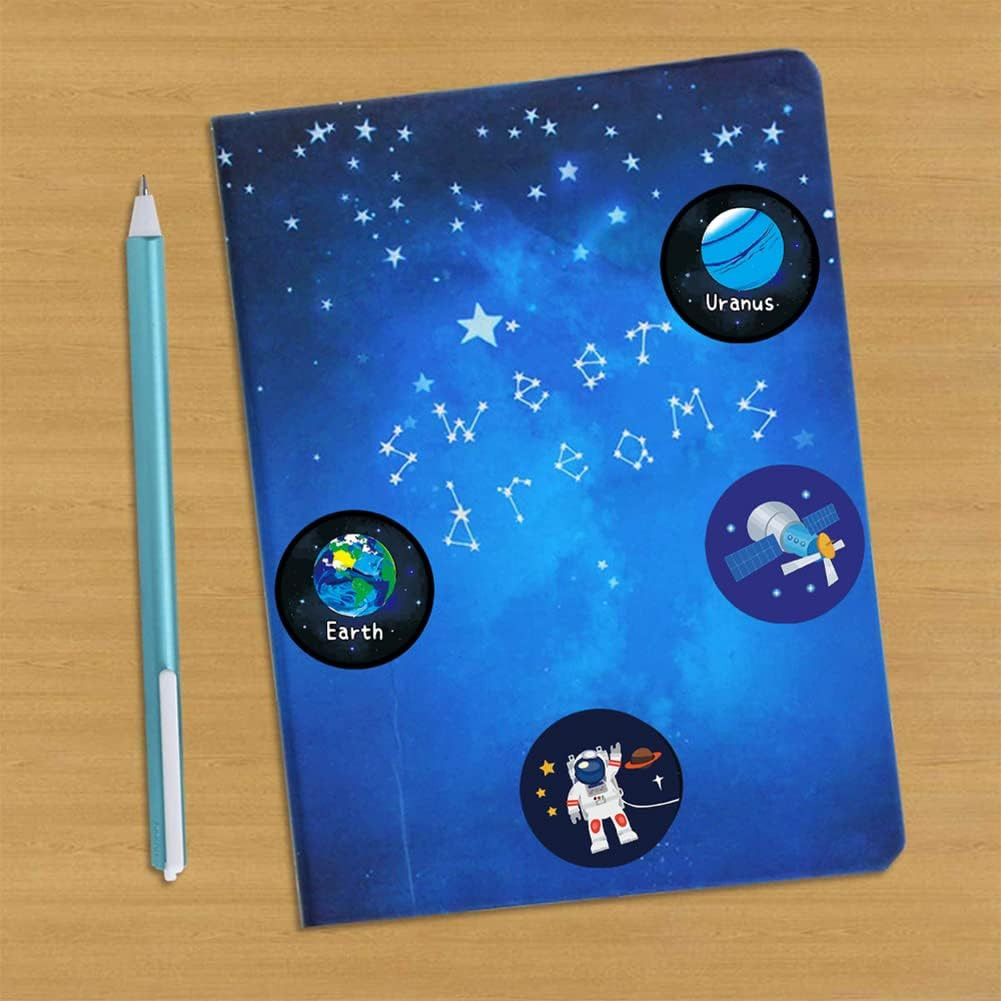 1000 Realistic Solar System Stickers for Kids – Outer Space Planet Stickers for